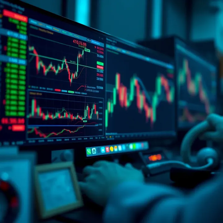 Key Benefits and Potential Risks in Automated Binary Trading Conceptual graphic illustrating advantages and risks of automated binary trading