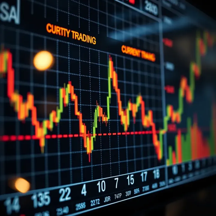 Graph displaying currency exchange rates influenced by algorithmic trading