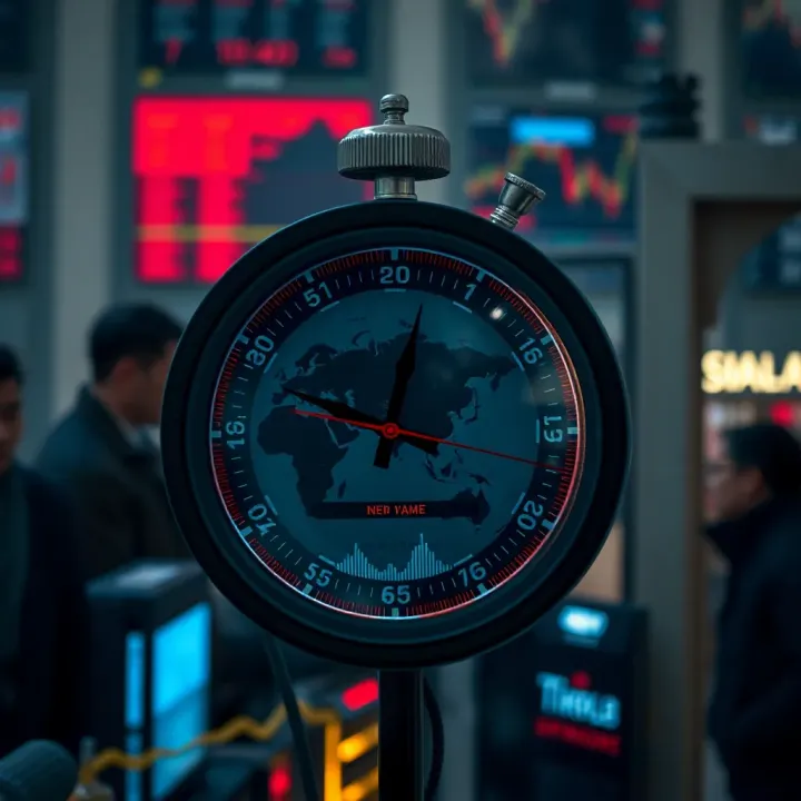 Global financial market clock showing overlapping trading sessions across major time zones