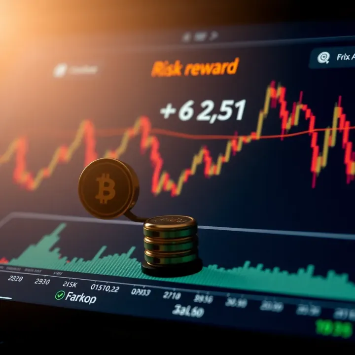Chart illustrating risk and reward balance in binary option trades within South African regulations