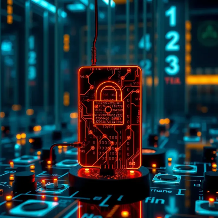 Visual representation of cybersecurity mechanisms leveraging binary tools to protect digital systems