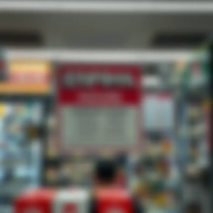 South African liquor store with a visible sign displaying operating hours during lockdown regulations