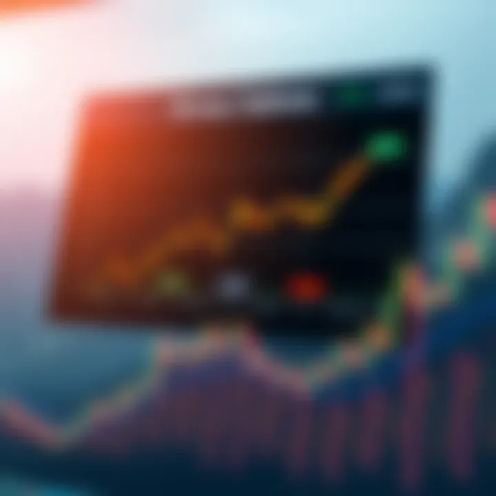 Graph illustrating the concept of binary options trading with clear profit and loss outcomes