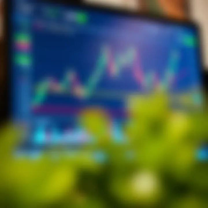 Binary Options Trading Platform Overview in South Africa Graph showing binary options trading interface on a computer screen in South Africa