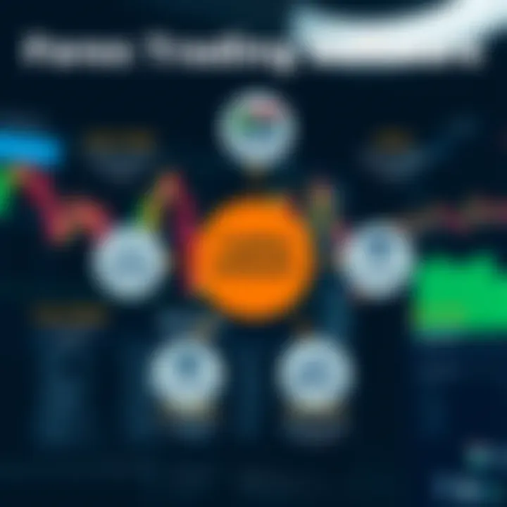 Diagram illustrating various types of forex trading software and their key features for South African traders