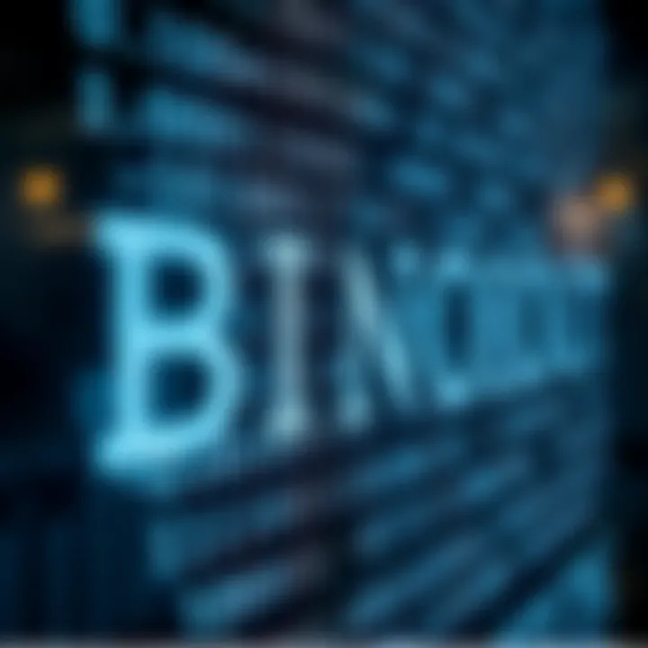 Binary code representation of alphabet characters on a digital screen