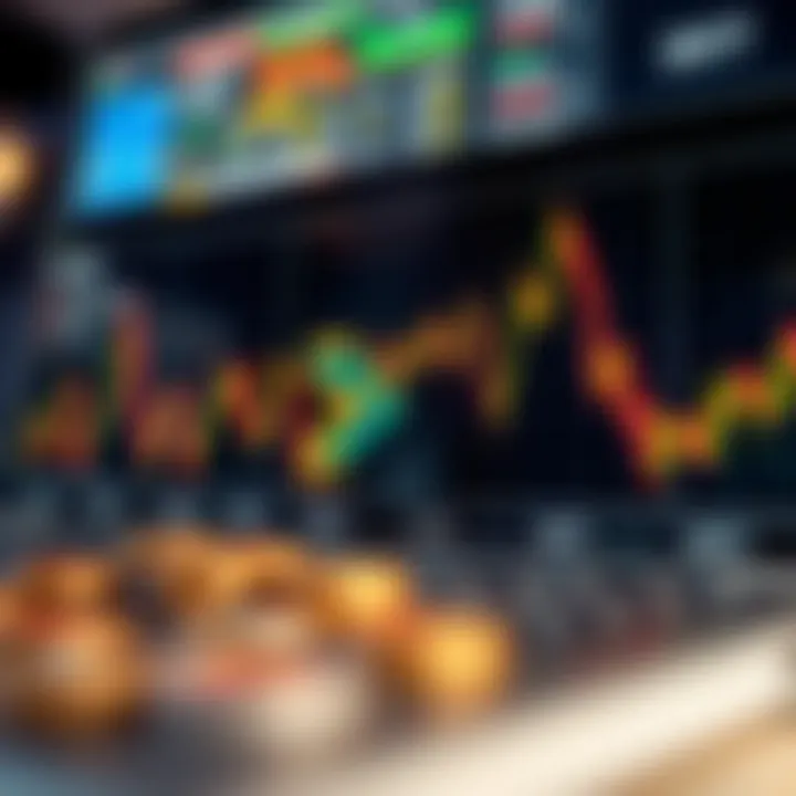 Graph showing currency fluctuations following economic announcements in South Africa