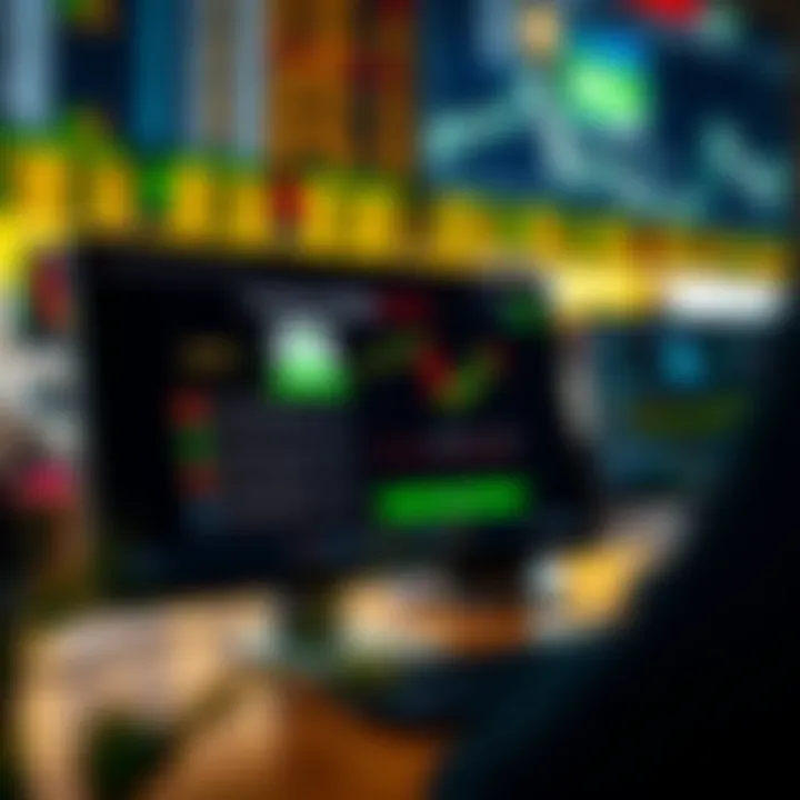 Illustration of a computer screen displaying steps to download a forex demo account