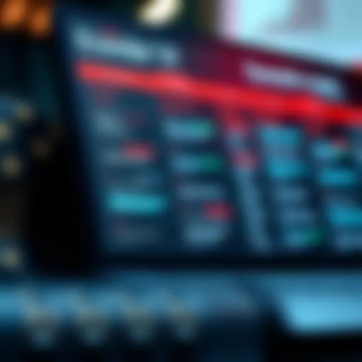 Digital calendar displaying key economic events influencing multiple asset classes