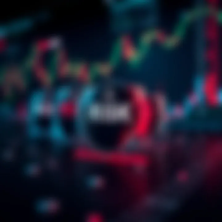 Illustration of risk management concepts with charts and protective shields