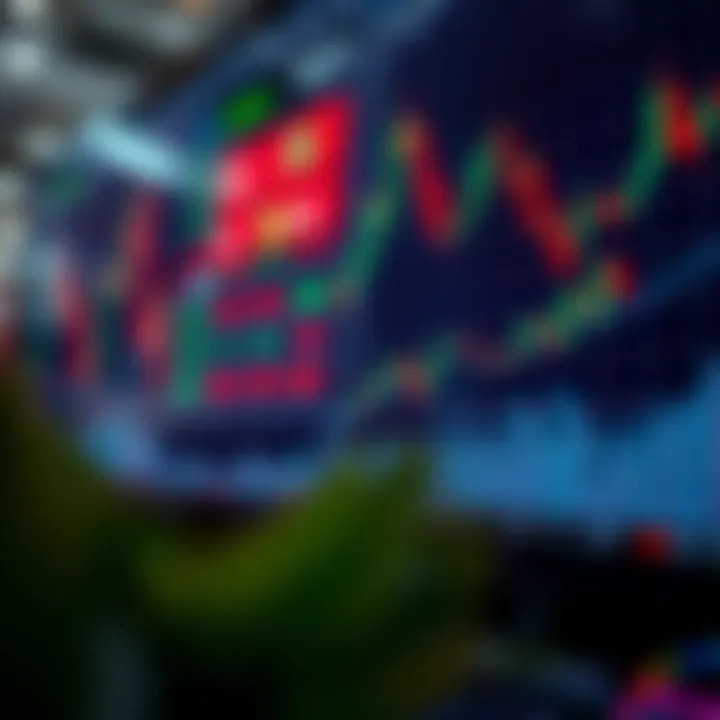 Forex Market Analysis and Trend Visualization Currency exchange charts and graphs depicting market trends and analysis in forex trading