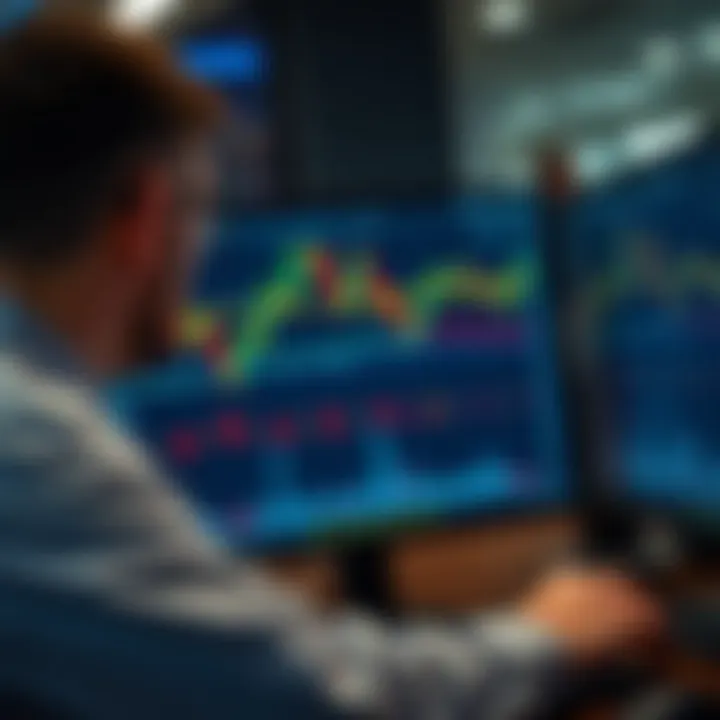 Using Economic Indicators to Inform Forex Trading Decisions Forex trader analyzing economic indicators and market data on a computer screen