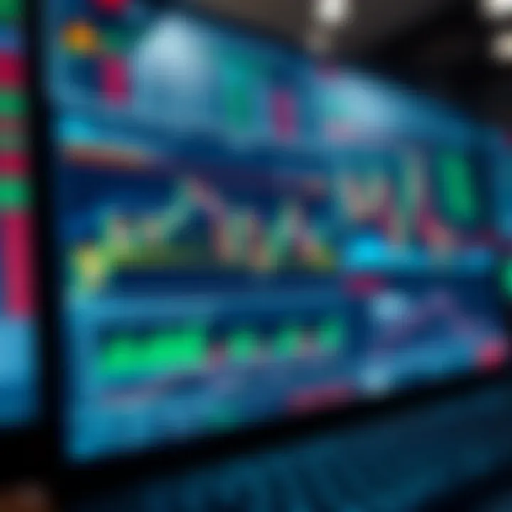 User interface of a forex trading platform showing currency pairs and chart analysis tools