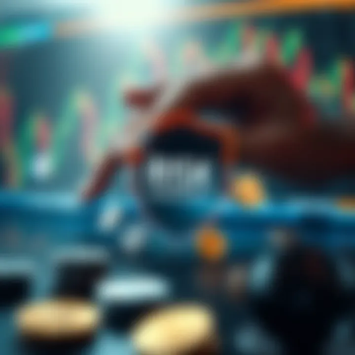 Illustration of risk management concepts with protective shield and currency symbols