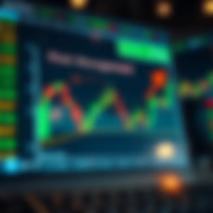 Graph illustrating risk management strategies with arrows indicating controlled losses and gains