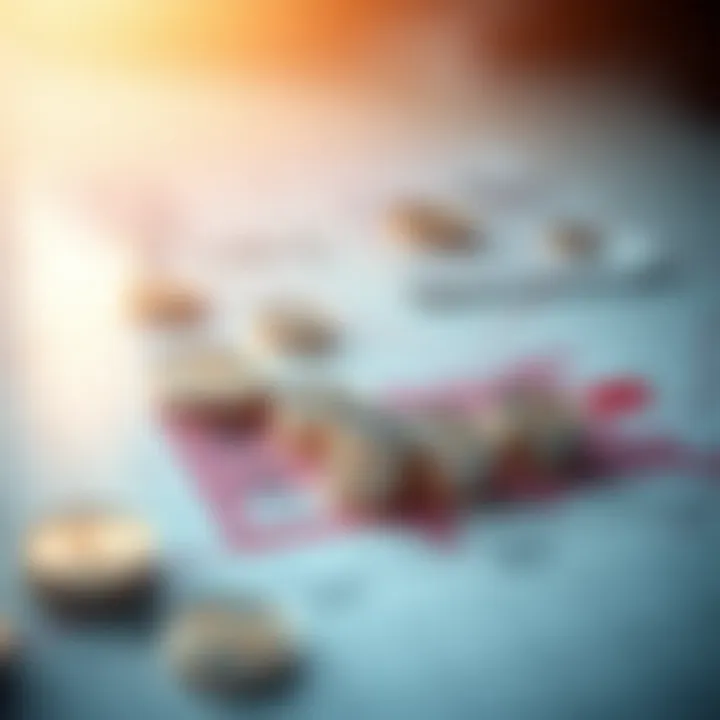 Graph displaying upward trend with South African Rand currency symbols