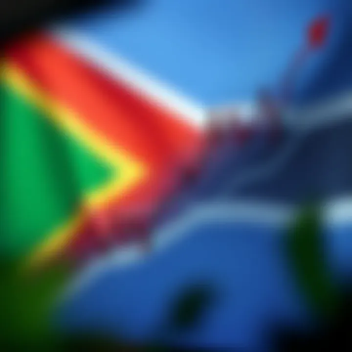 Forex Market Trends and Insights in South Africa Graph illustrating forex market trends with South African flag background