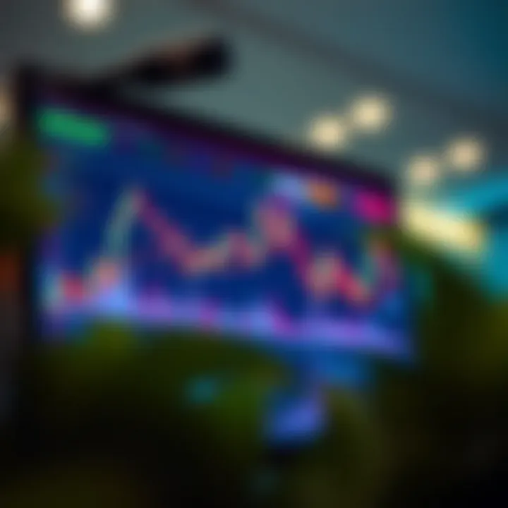 Graph illustrating forex market trends and currency pair fluctuations