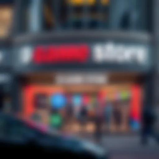 Exterior view of the Game Store at Kolonnade during daytime with clear signage and customers entering