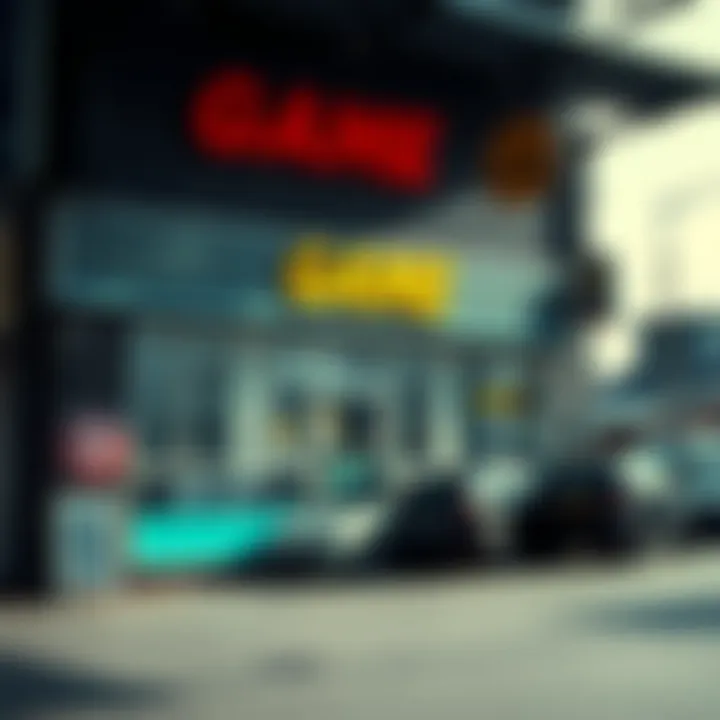 Exterior view of a game store in Port Elizabeth showing signage and storefront during daylight