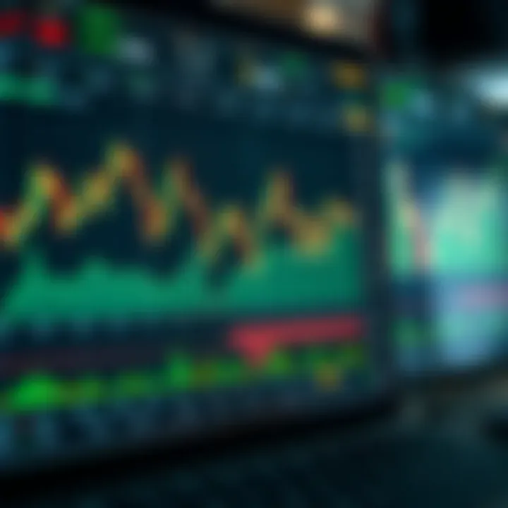 Graph and charts illustrating market trends around South African financial announcements