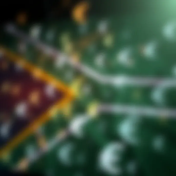 South African flag overlaid with various currency symbols illustrating forex trading relevance