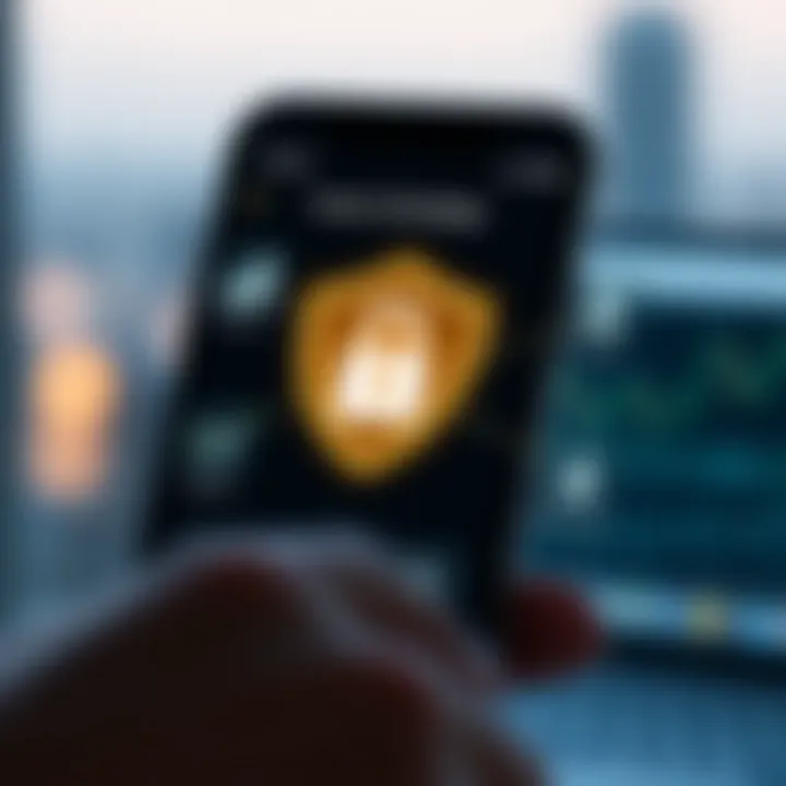 Ensuring Security and Safe Use of Forex Trading Applications in South Africa Graphic illustrating secure login and protection features for forex trading apps to ensure safe transactions