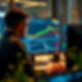 Illustration of a trader analyzing forex signals from multiple trusted sources on a computer screen