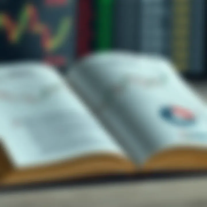 Essential Forex Trading Concepts Illustrated Open book with Forex trading graphs and charts overlay