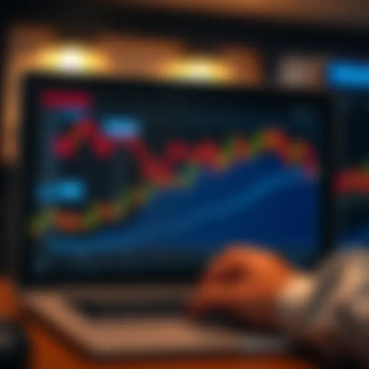 Graph illustrating progression from demo forex trading to real trading with secure and informed decision making