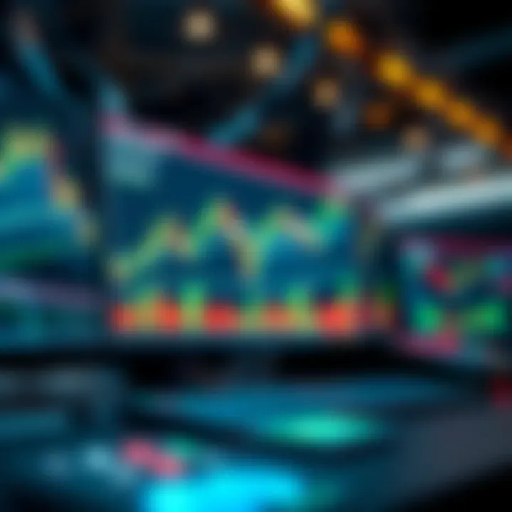 Digital interface showing automated trading algorithms with market data visualization