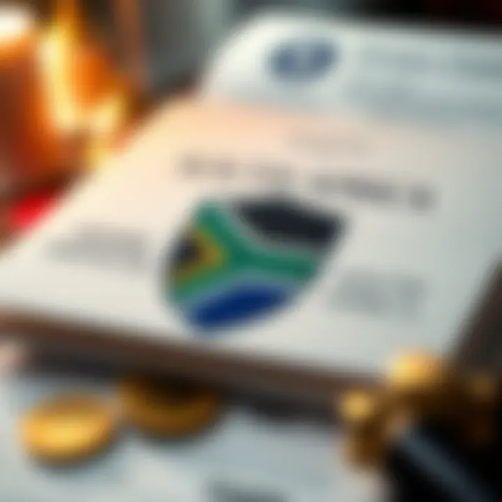 Illustration of legal documents and a shield representing regulation and investor protection in trading