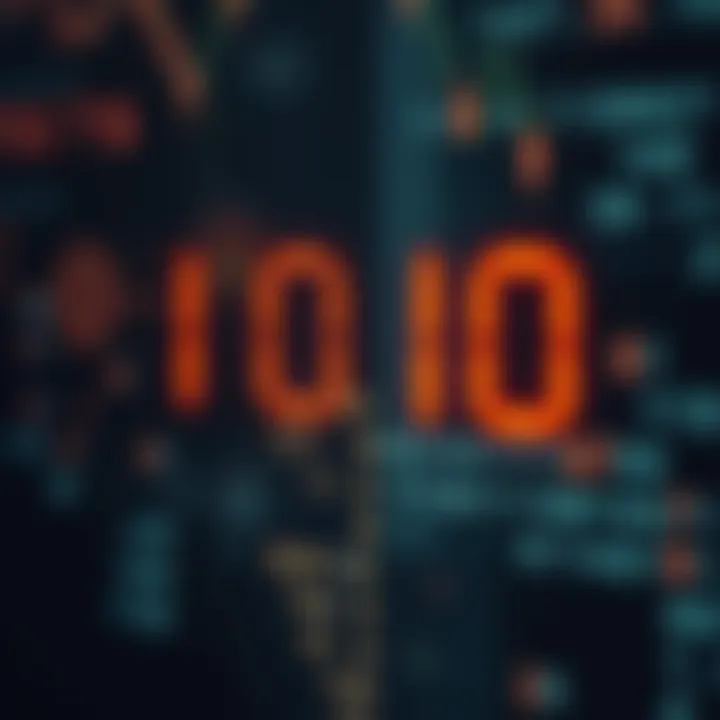 Binary Digits Representing Characters in Digital Communication Diagram illustrating binary digits representing characters in digital communication