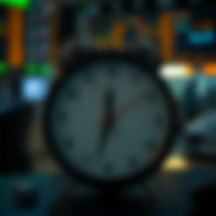 Clock showing optimal forex trading times aligned with South African local time