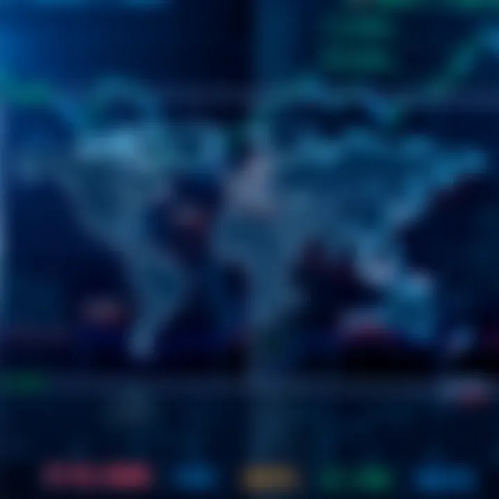 World map highlighting global forex trading sessions with active market hours