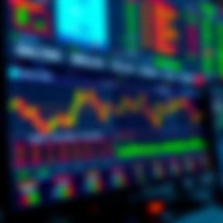 Dashboard view of forex trading simulator displaying market indicators and trade options