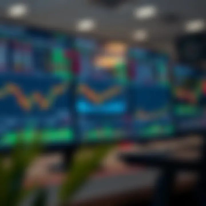 Forex trading dashboard displaying economic news alongside technical analysis tools