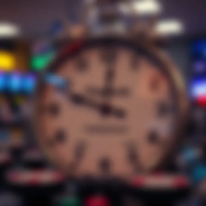 Clock showing different trading hours to indicate varying game store operation times in South Africa