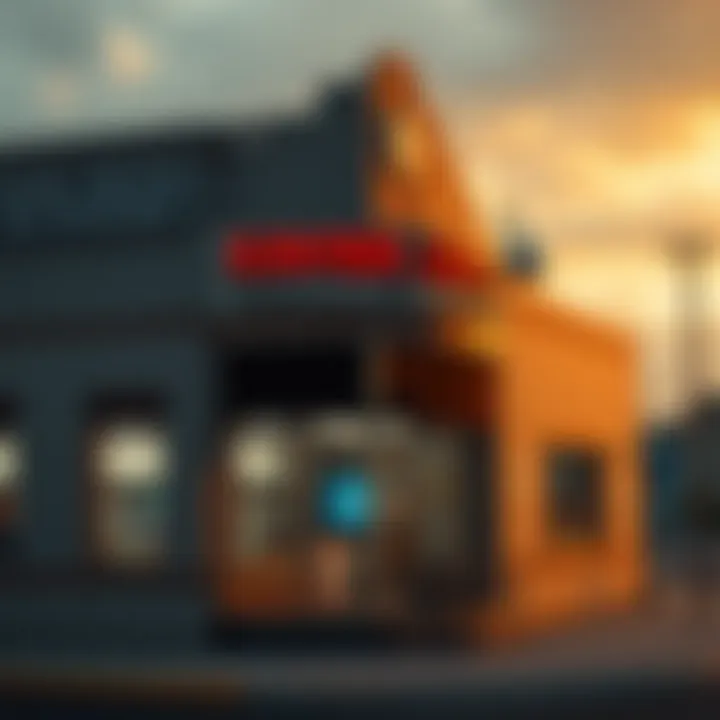 Exterior view of the Xavier Junction License Department building during operating hours