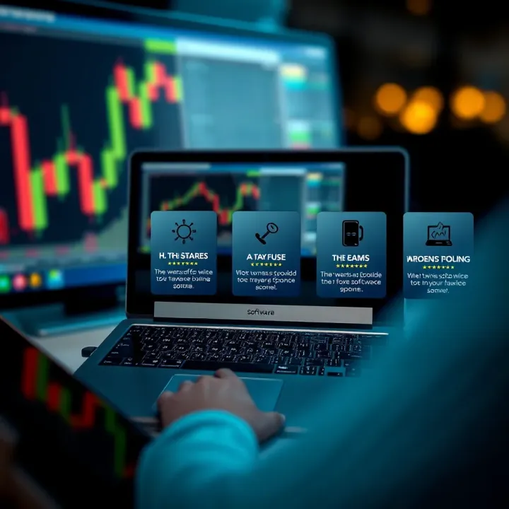 Key Features to Consider When Choosing Forex Trading Software Illustration of software options with key features highlighted for forex trading selection