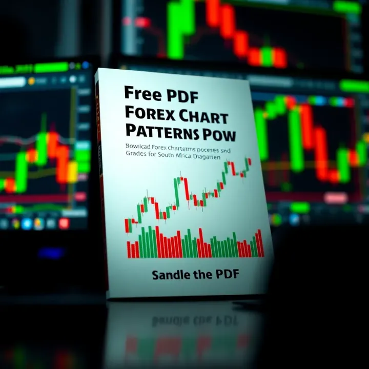 Screenshot of a free downloadable PDF guide featuring forex chart patterns for South African traders