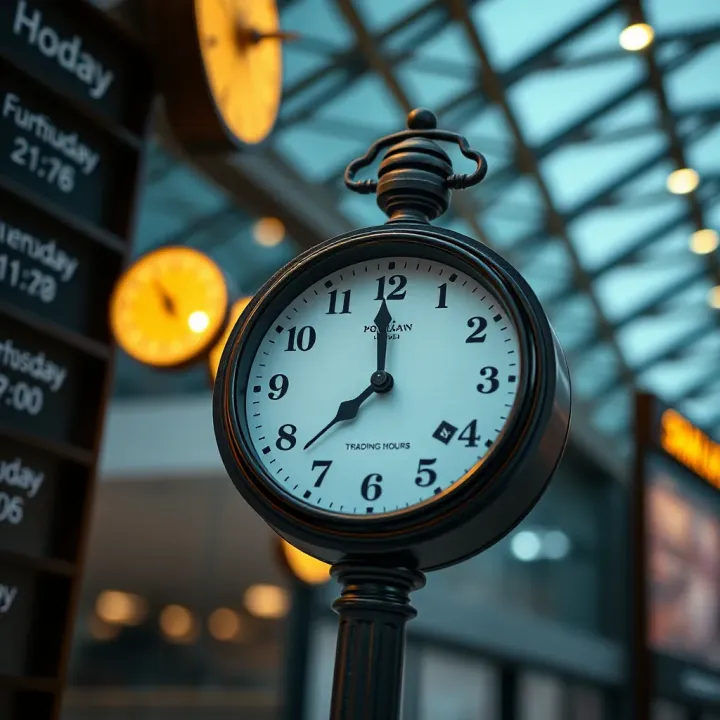 Clock showing typical business hours