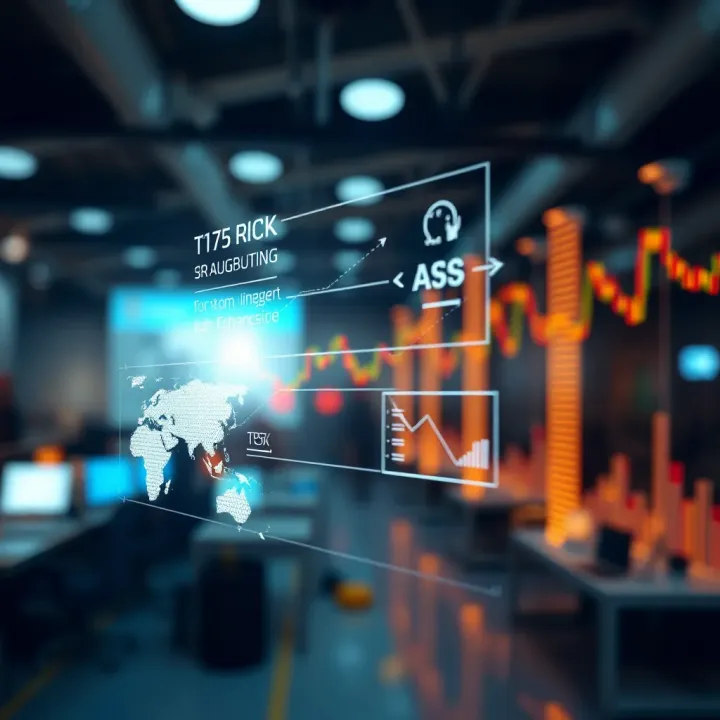 Diagram showcasing technology integration and regulatory compliance in financial risk management