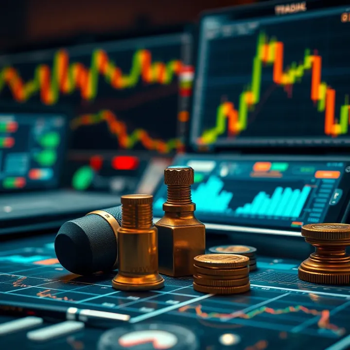Risk Management and Trading Discipline Illustration of risk management tools and trading psychology concepts