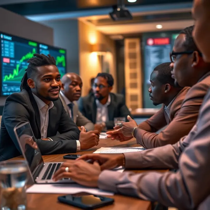South African forex traders exchanging ideas and strategies online