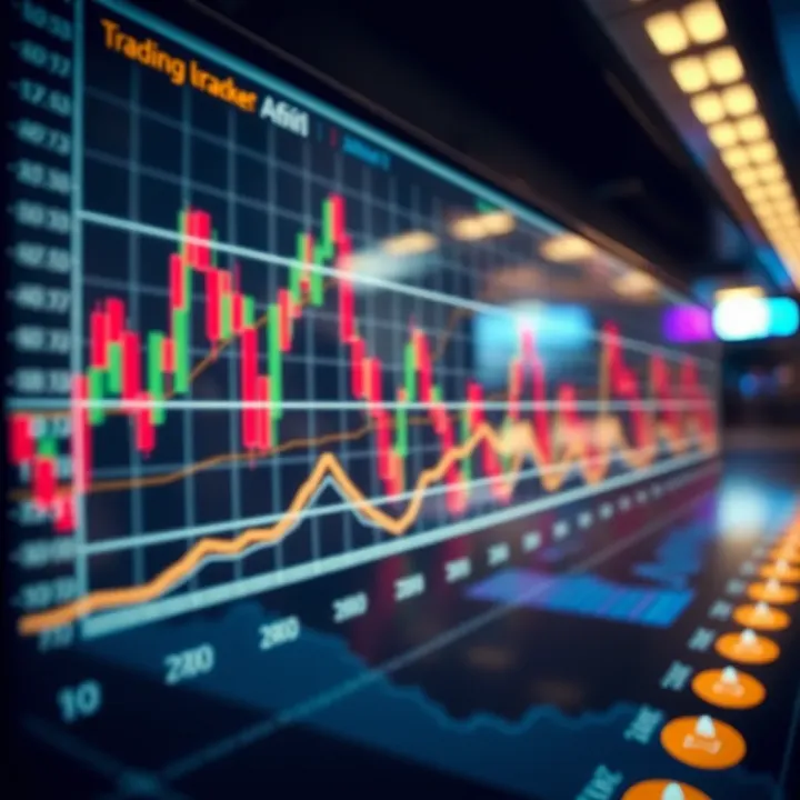Graph showing forex market trends with South African currency symbols