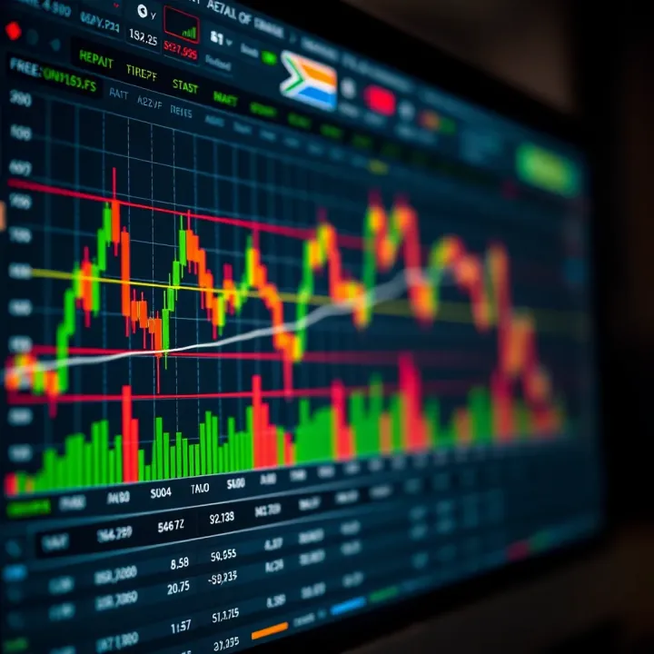 Graph showing trends and currency pairs on a forex trading platform screen