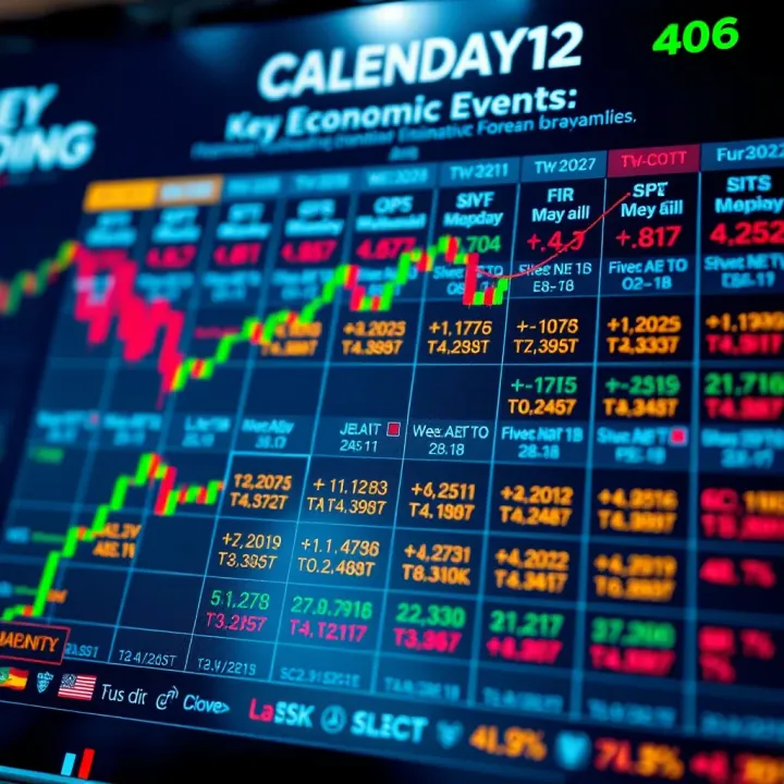 Calendar highlighting key economic events impacting forex market dynamics