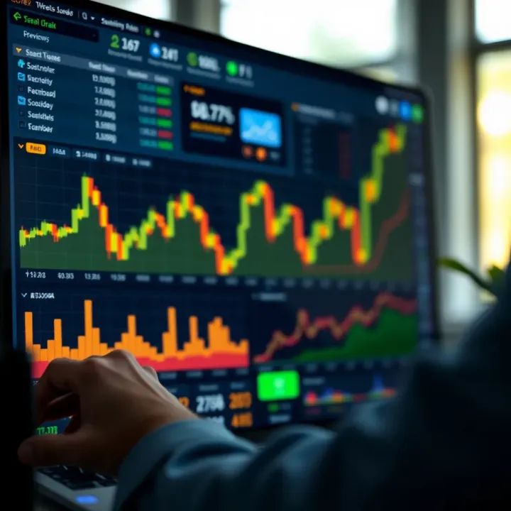 Dashboard displaying forex trading account performance and analytics