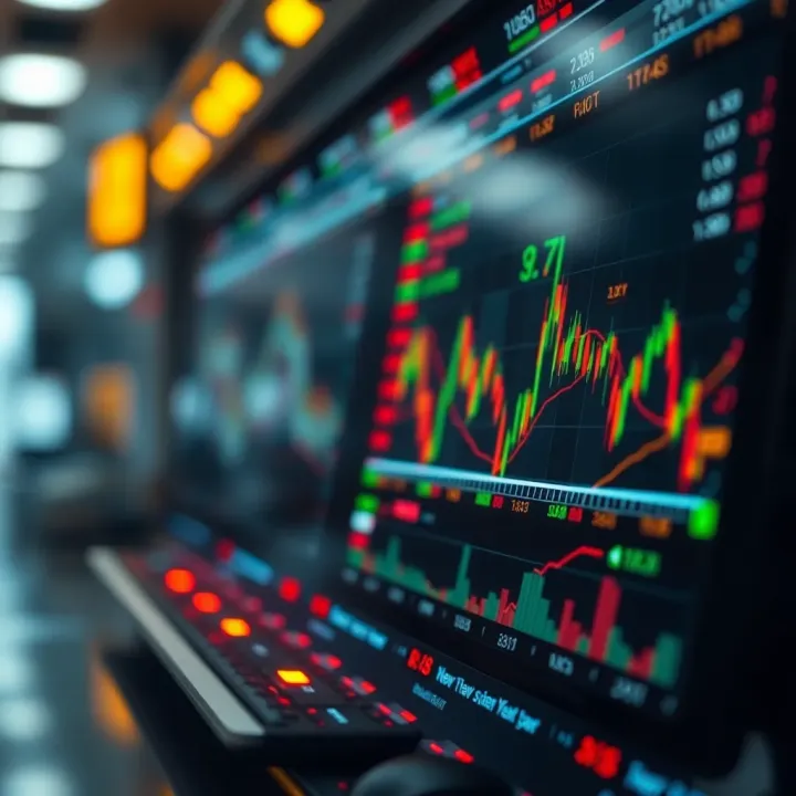 Technological Innovations Shaping Forex Trading Abstract representation of technological advancements impacting forex trading